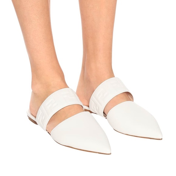 SOLD FENDI FF Flat Slide Mules - Picture 3 of 15